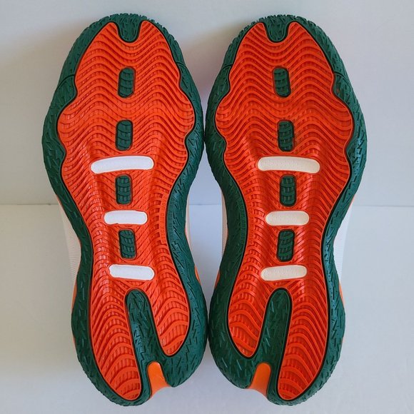 NEW Adidas Dame 8 Miami Hurricanes Basketball Shoes GZ9712 Size 8 Green - Picture 6 of 7
